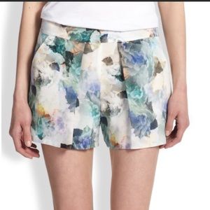 Rebecca Taylor enchanted floral silk shorts